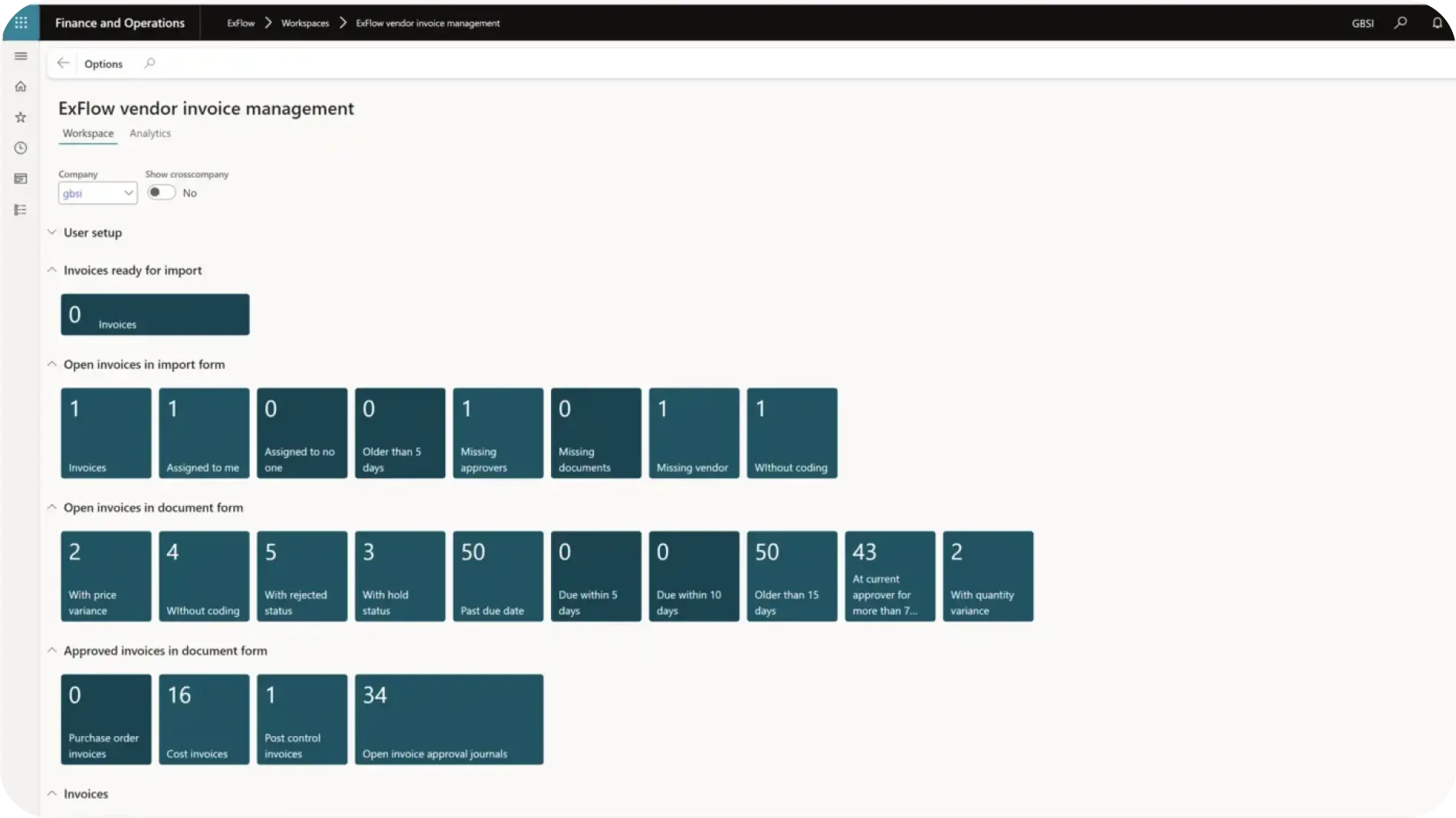 Image of ExFlow AP, illustrating how workflows and invoice matching and approval works.