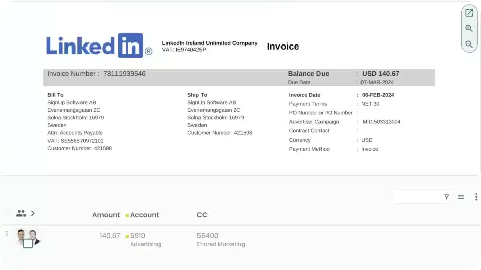 Screenshot of ExFlow Approval Web, showcasing the
