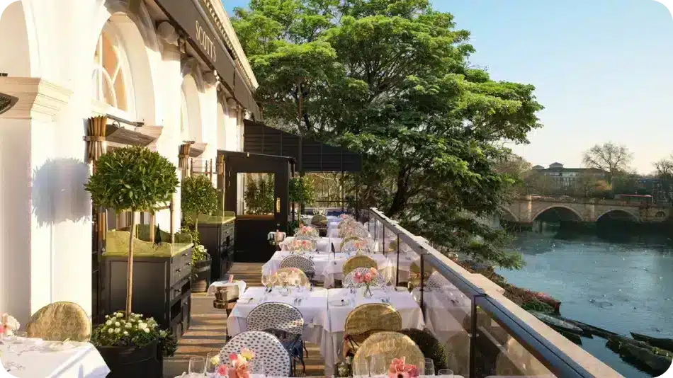 Image of the terrace at Scotts Richmond.